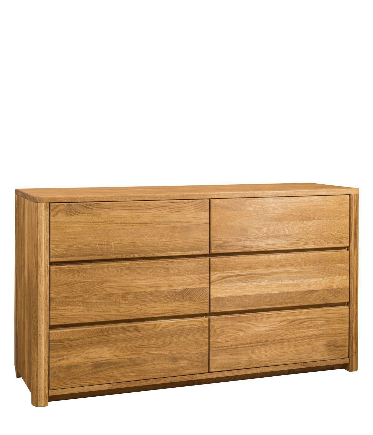 NordicStory Aparador Cómoda de madera maciza de roble